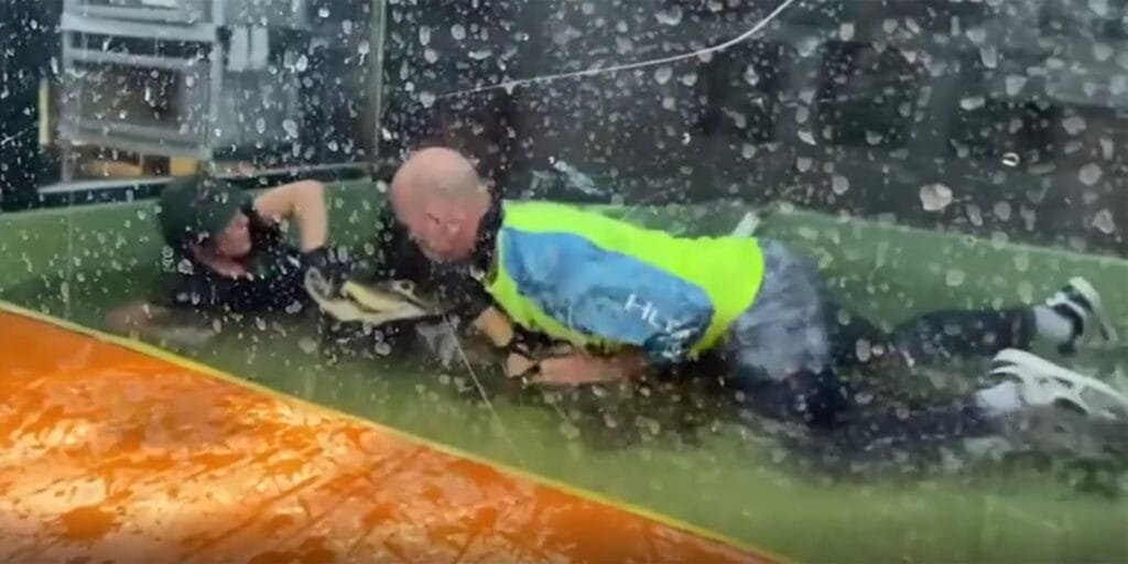 Zookeeper Attacked By Crocodile, Brave Visitor Rushes in to Help